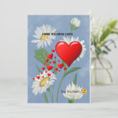 5" * 7"結婚式招待状カード 招待状 (スタンド正面)