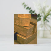 5 90ポンド金ゴールドレンガ ポストカード (スタンド正面)