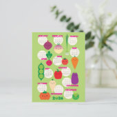5 A日かわいい野菜2026カレンダー ポストカード (スタンド正面)