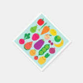 5 A日フルーツ&野菜 スタンダードカクテルナプキン (角)