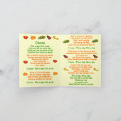 5 a Day Fruit – サンプルサイズノートカード カード (内部)