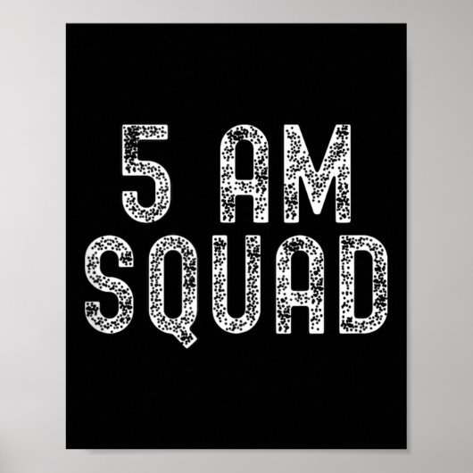 5 Am Squad _ Funny Gym Workout Quote Apparel Tank ポスター (正面)