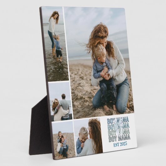 5 Boy Mama Custom Photo Collage フォトプラーク (側面)