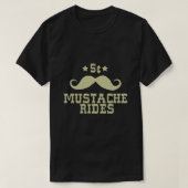 5 Cent Mustache Rides Sarcastic Funny Tシャツ (デザイン正面)