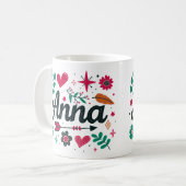 5 Color Anna 1 コーヒーマグカップ (正面左)