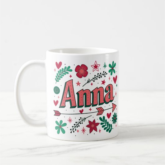 5 Color Anna 2 コーヒーマグカップ (左)