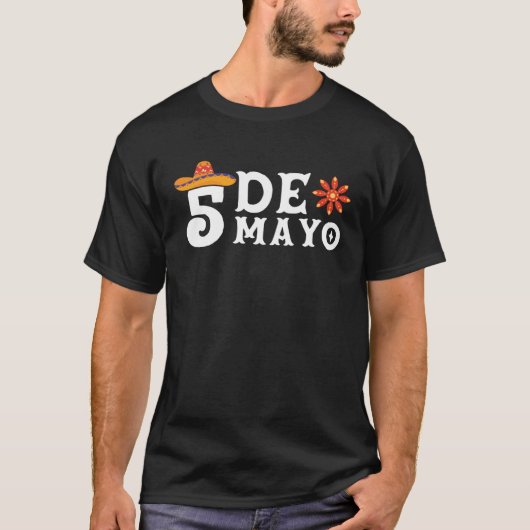 5 De Mayo Mexico Pride Mexican Festival Cinco de M Tシャツ (正面)