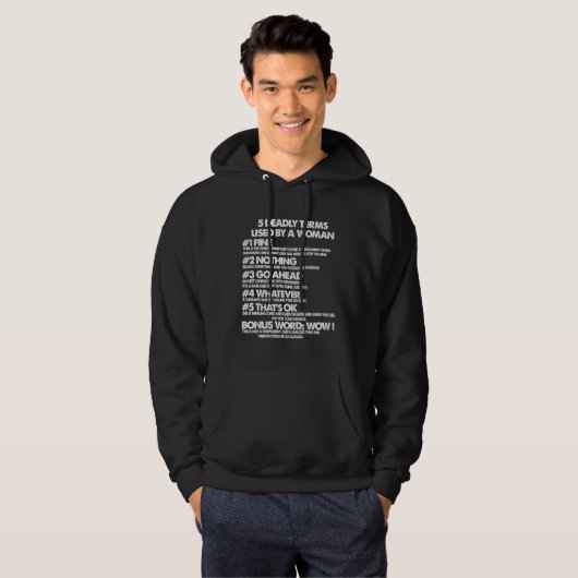 5 Deadly Terms Used by a Woman パーカ (正面フル)