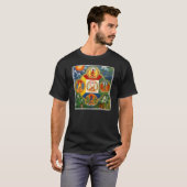 5 Dhyani Buddhasのティー Tシャツ (正面フル)