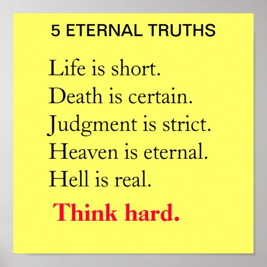 5 ETERNAL TRUTHS ポスター (正面)