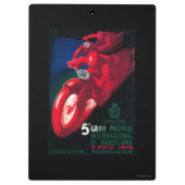 5 Gran Premio Internat'lのオートバイポスター クリップボード (裏面)