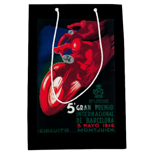 5 Gran Premio Internat'lのオートバイポスター ミディアムペーパーバッグ (正面)