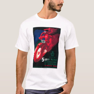 5 Gran Premio Internat'lのオートバイポスター Tシャツ
