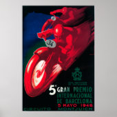 5 Gran Premio Internat'l Motorcycle Poster ポスター (正面)
