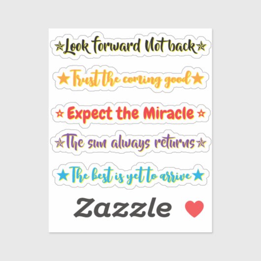 5 Hope Quotes | Motivational & Inspirational シール (シート)