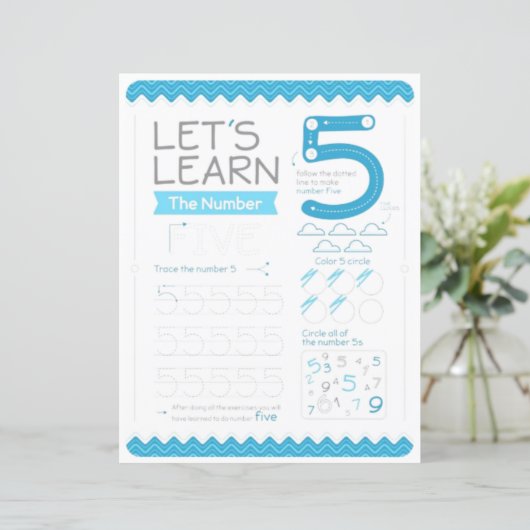 5 Learn To Draw Number 5 Teacher Home Schooling  (スタンド正面)