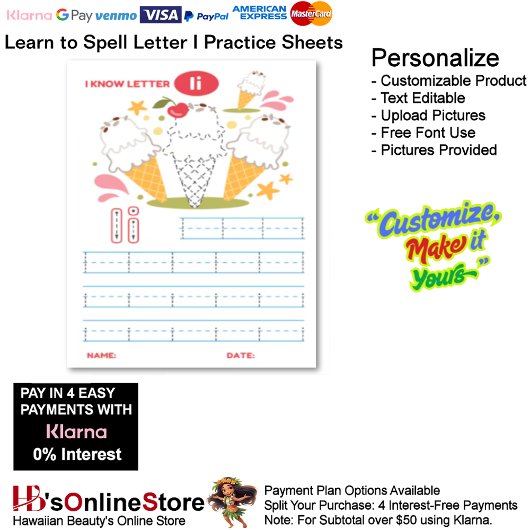 5 Learn To Spell Letter I Teacher Home Schooling
