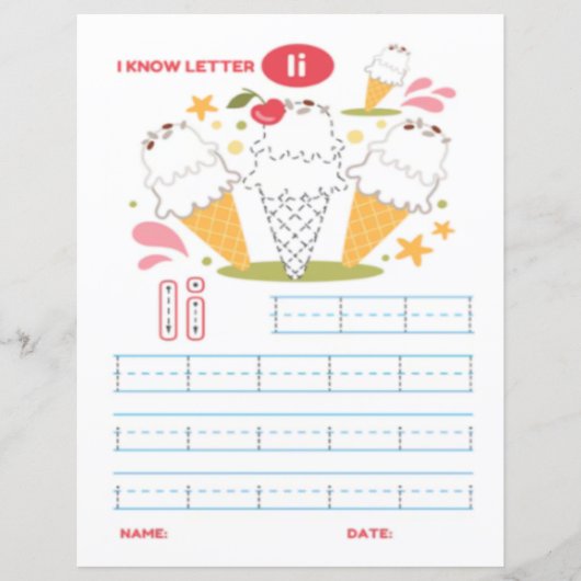 5 Learn To Spell Letter I Teacher Home Schooling (正面)