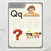 5 Learn To Spell Letter Q Teacher Home Schooling (正面)
