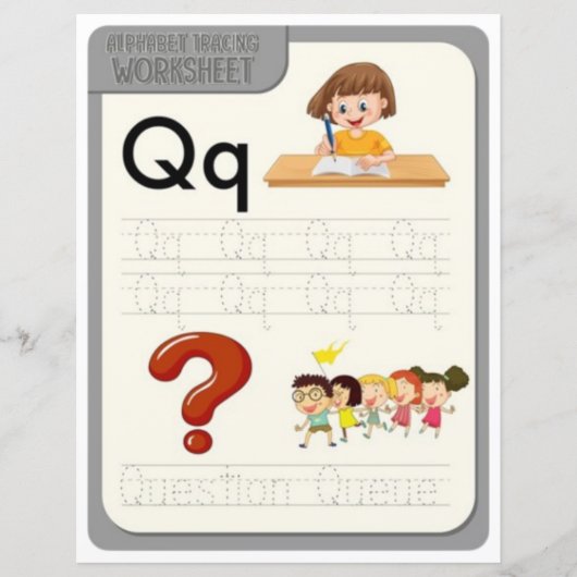 5 Learn To Spell Letter Q Teacher Home Schooling (正面)