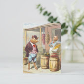 5 Little Pigs：市場 ポストカード (スタンド正面)