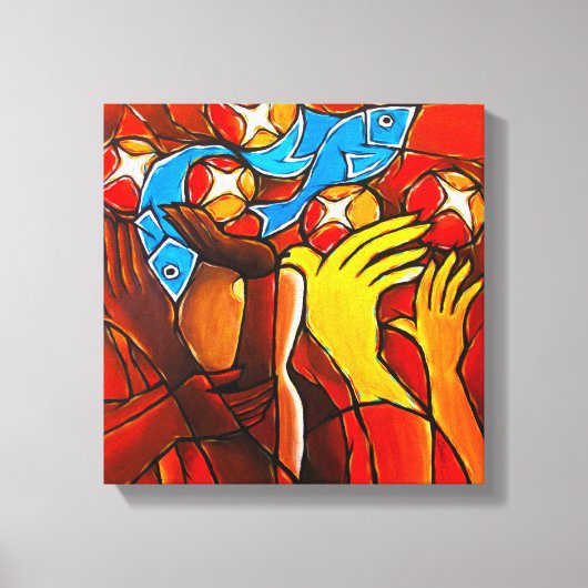 5 Loaves 2フィッシュキャンバス印刷 キャンバスプリント (正面)