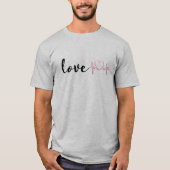 5.love tシャツ,バレンタインシャツ,カワイトラブカップル tシャツ (正面)