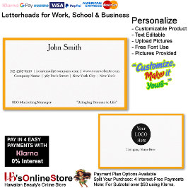 5 Modern Orange Logo Promote Company Brand Name 名刺