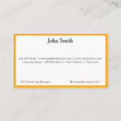 5 Modern Orange Logo Promote Company Brand Name 名刺 (正面)