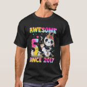 5 Ns リトルパンダ 5歳 Tシャツ (正面)