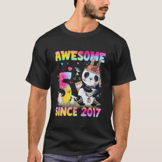 5 Ns リトルパンダ 5歳 Tシャツ