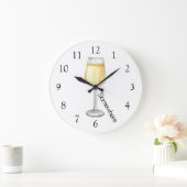 5 O'Clock Somewhere シャンパン ラージ壁時計 (ホーム)