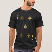 5 of Diamonds Poker Card Playing Card Blackjack Ca Tシャツ (正面)