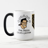 5 Ouefsガストンまたは紳士ダースつのFFのロゴの変形させるマグ モーフィングマグカップ (左)