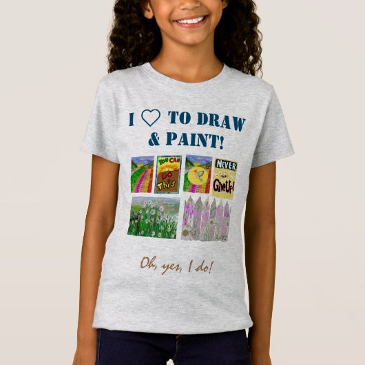 5-Photoパネルと文字テンプレートのパーソナライズ Tシャツ (正面)