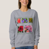 5-Photo私の花のお気に入りのテンプレートSweatshirt スウェットシャツ (正面)