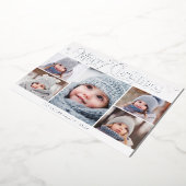 5 PHOTO輝くクリスマスグリーティングシルバー 箔シーズンカード (回転した状態)