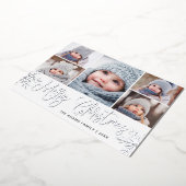 5 PHOTO輝くクリスマスグリーティングシルバー 箔シーズンカード (回転した状態)