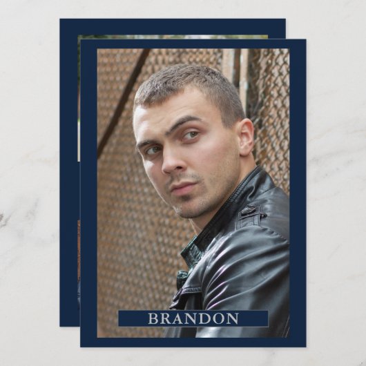 5 Photo Actor Model Pro 5.5x7.5テンプレート 招待状 (正面/裏面)