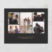 5-Photo Budget黒い金ゴールドアゲイト暗い日付を保存 (裏面)