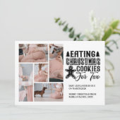 5 Photo Christmas Cookies for 2 Pregnancy シーズンカード (スタンド正面)