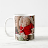 5 Photo Christmas Tree Lights First Christmas コーヒーマグカップ (左)