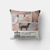 5 Photo Christmas Tree Pregnancy Announcement クッション (正面)