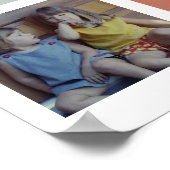 5 Photo Collage -シンプル文字ブロック – サンセット ポスター (角)