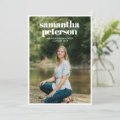 5 Photo Collage 2024の卒業発表 招待状 (スタンド正面)