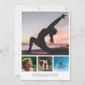 5 Photo Collage 2024の卒業発表 招待状 (裏面)