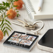 5 Photo Collage Double Sided キーホルダー (正面右)