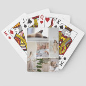 5 Photo Collage Template Personalized トランプ (裏面)