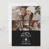 5 Photo First Christmas as Mr. & Mrs シーズンカード (正面)