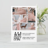 5 Photo In My Merry Pregnant Era Christmas シーズンカード (スタンド正面)